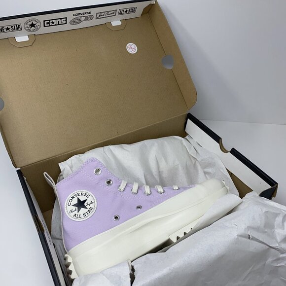 Converse Run Star Hike Hi Tri-Panel Pink Women's Platform Sneakers A01582C New - Picture 12 of 14